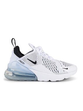 Nike White & Black Air Max 270 Lightweight Sneaker